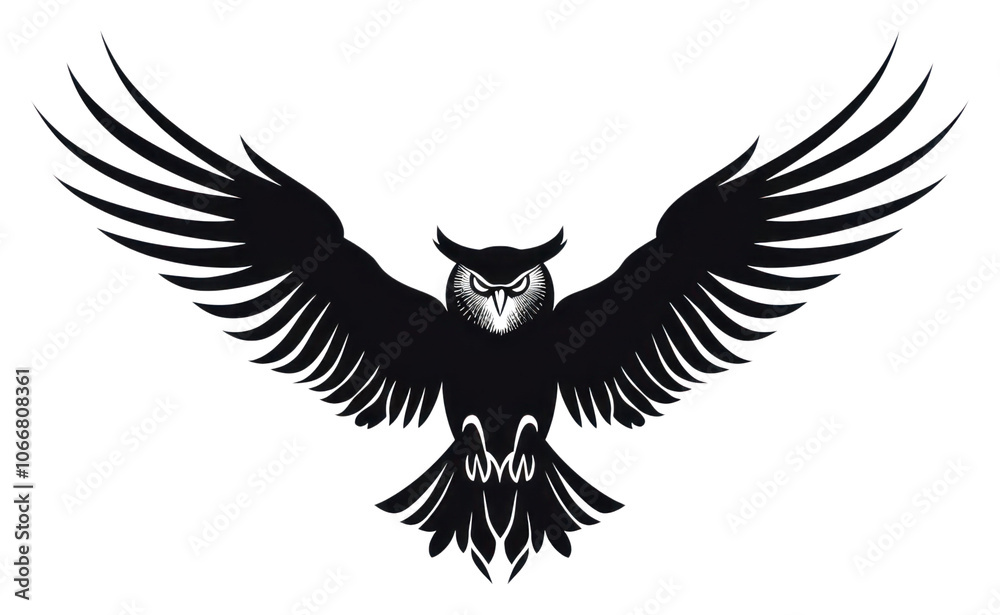 Obraz premium PNG Owl blackbird agelaius vulture.