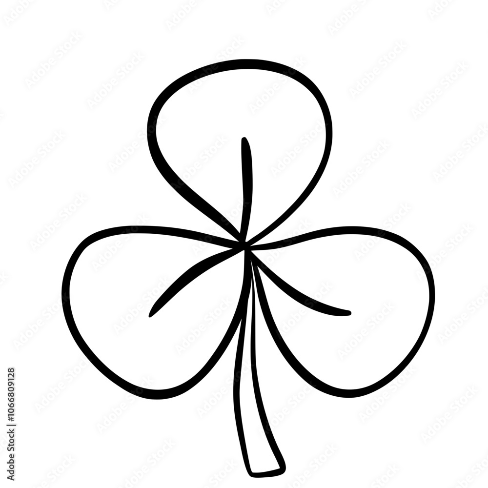 St. Patrick's Day. Retro Style Emblems leaf clover St. Patrick's Day. Retro Style Emblems leaf clover