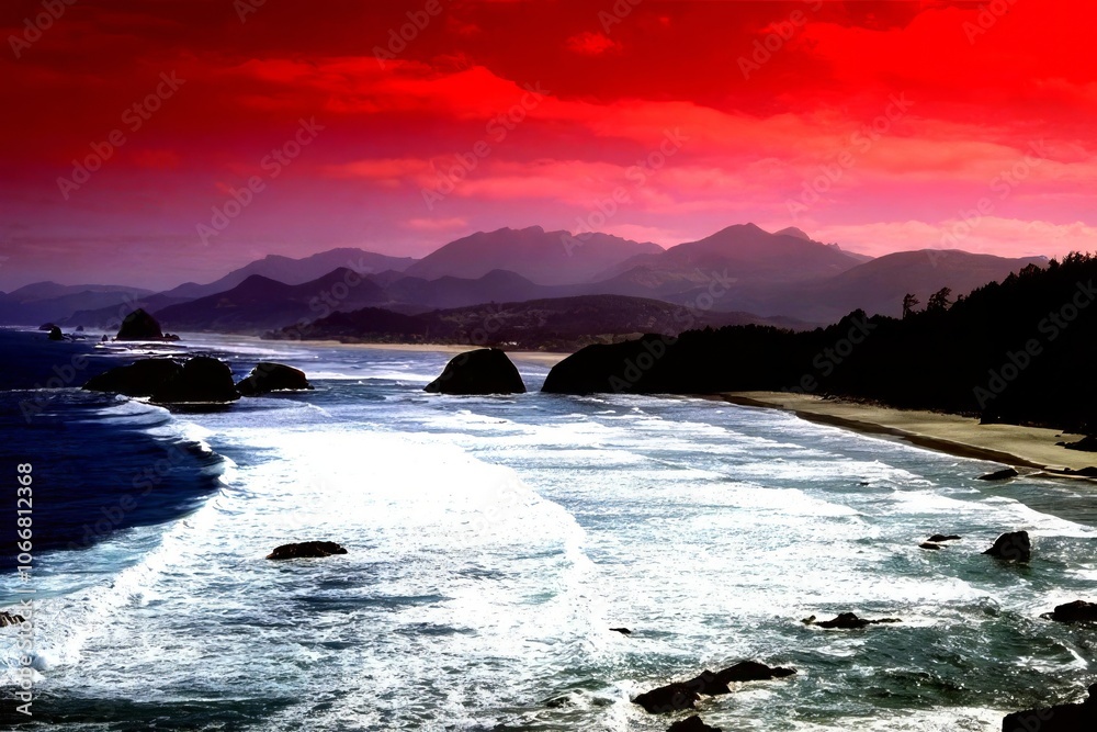 Beautiful HDR Sunset Natural Background Beautiful HDR Sunset Natural Background