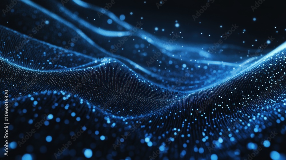 Blue Digital Waves. Blue Digital Waves.