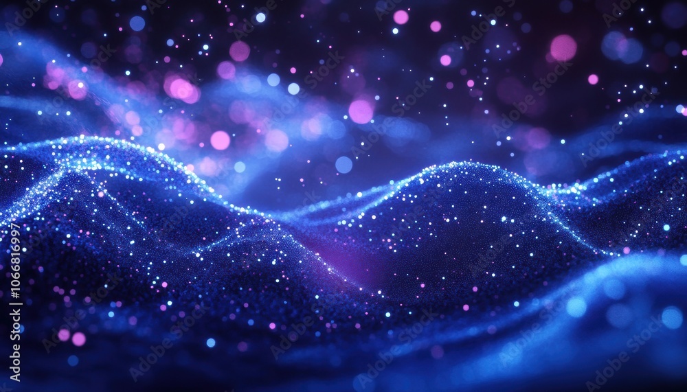Blue Glitter Abstract. Blue Glitter Abstract.
