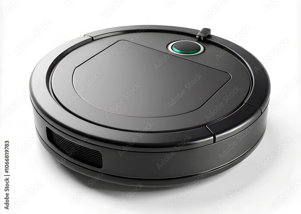 black robot vacuum cleaner isolated on white black robot vacuum cleaner isolated on white