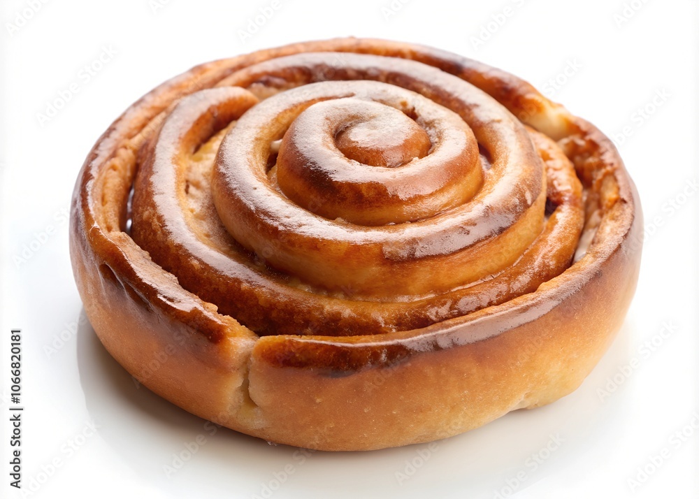Fototapeta premium cinnamon roll isolated
