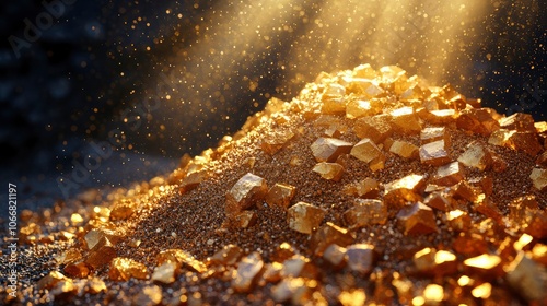 Golden Nuggets and Dust with a Light Beam