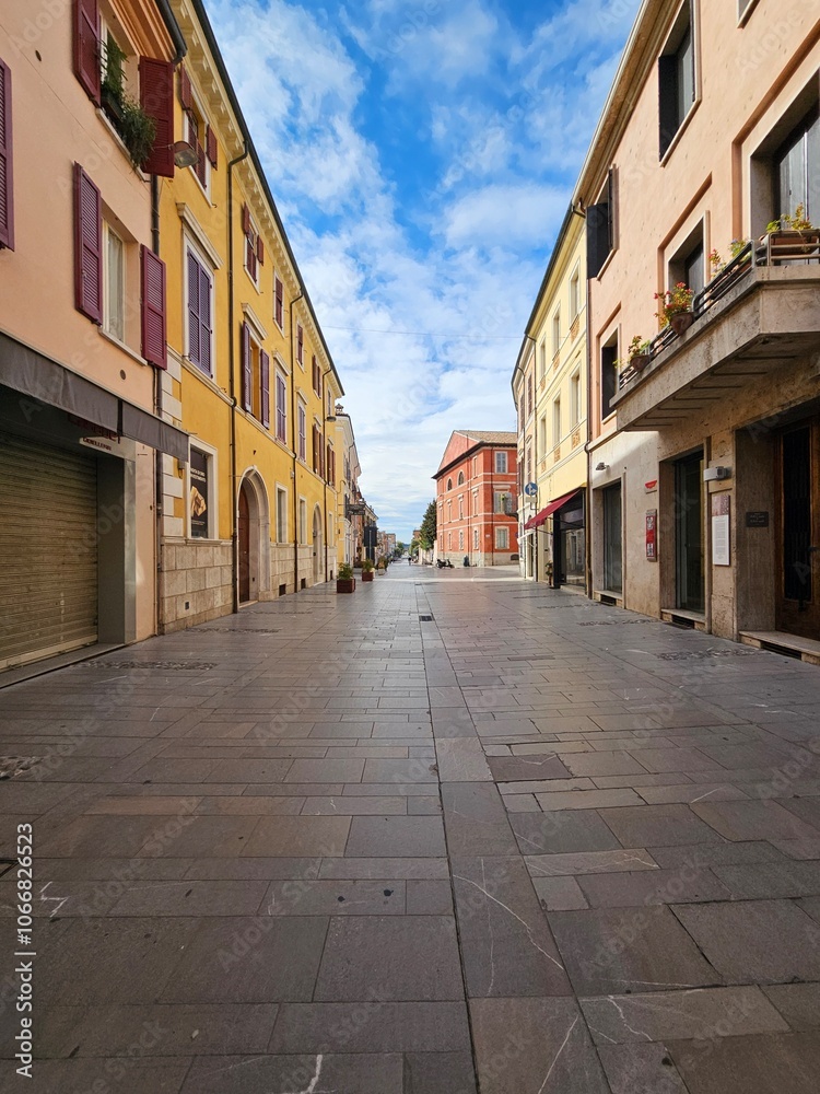 Fototapeta premium narrow street in the town