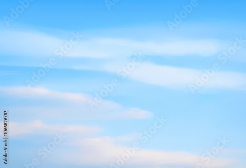 blue sky with white clouds. copy space.