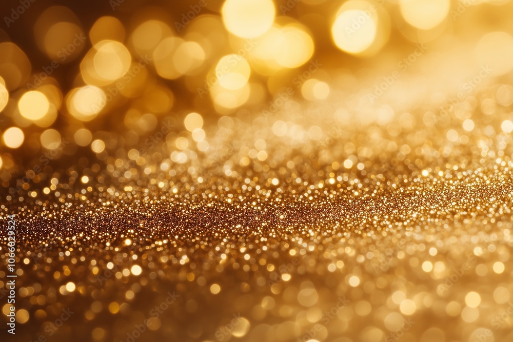 A close-up of a shimmering golden glitter background with bokeh lights, creating a festive and luxurious ambiance perfect for celebrations or holiday-themed designs A close-up of a shimmering golden glitter background with bokeh lights, creating a festive and luxurious ambiance perfect for celebrations or holiday-themed designs