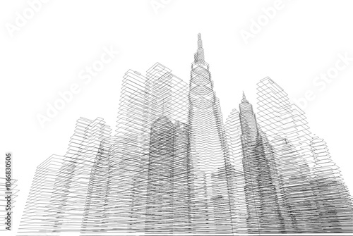 Architecture building. Design background vector illustration