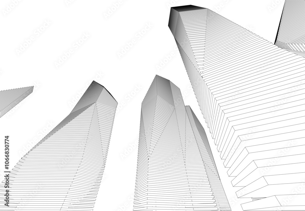 Fototapeta premium Architecture building. Design background vector illustration