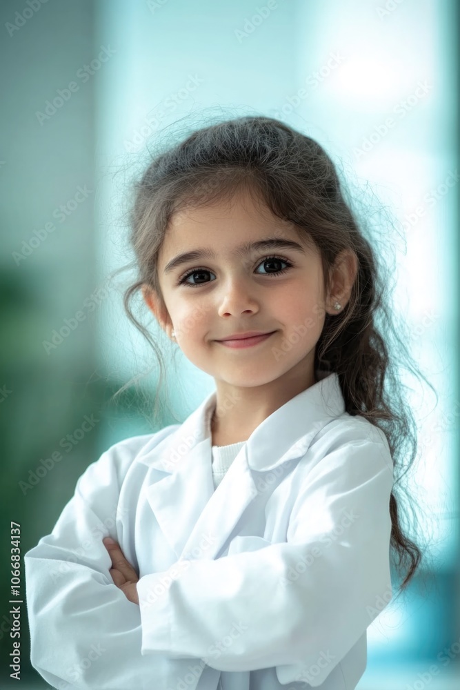 Young doctor in white lab coat Young doctor in white lab coat