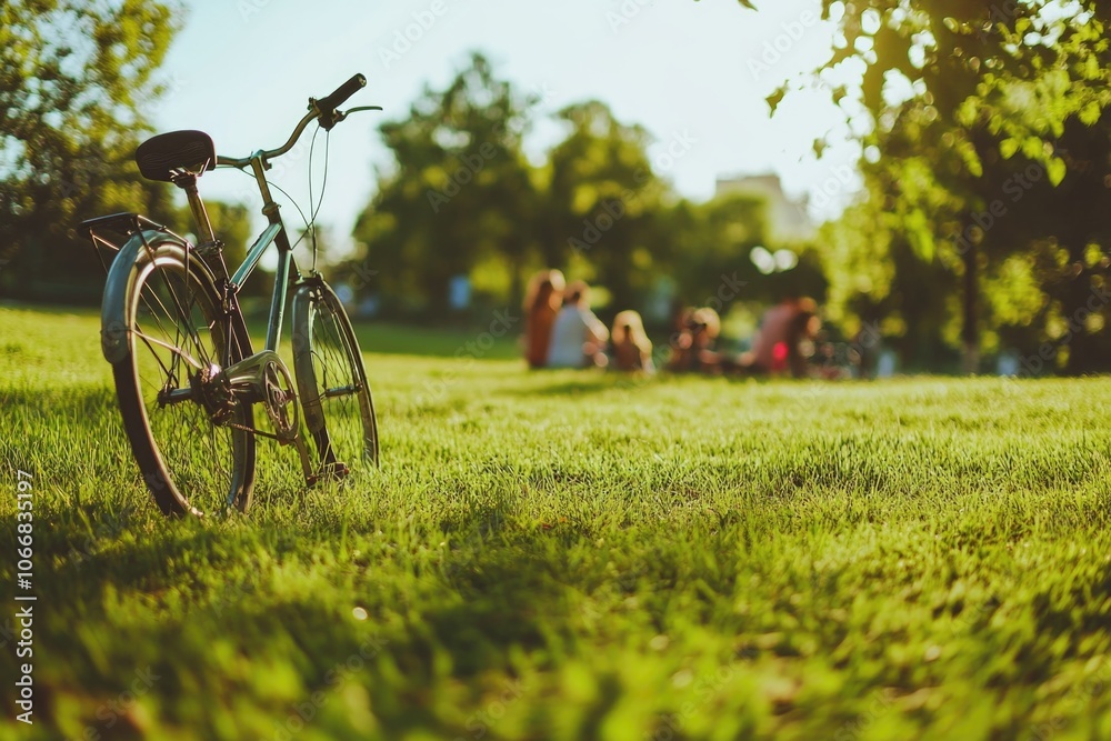 Fototapeta premium Bicycle in Park