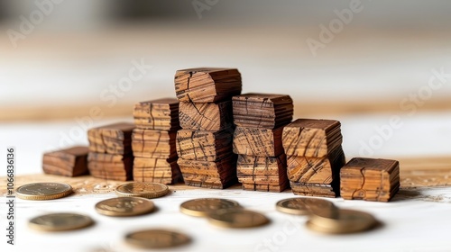 Rising Cost of Living and Inflation: Financial Crisis Concept Background photo