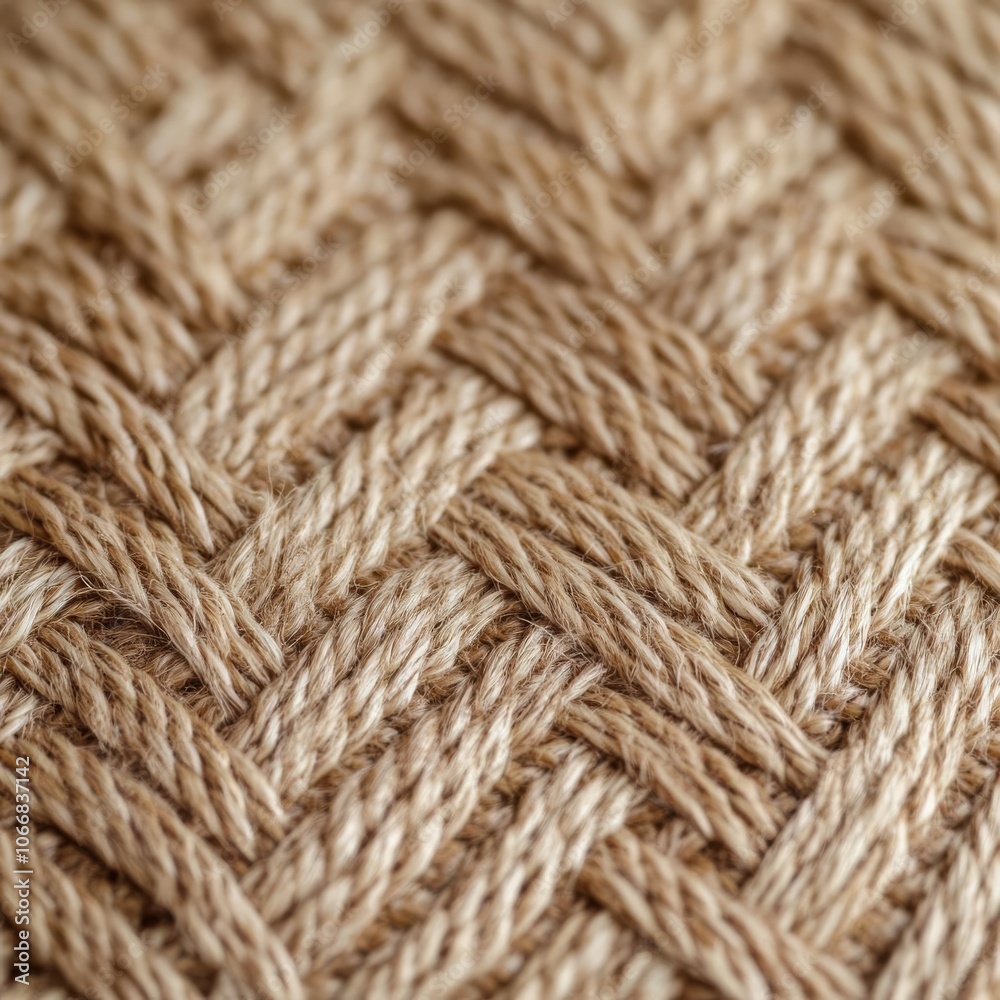 Close-up of woven straw mat, intricate pattern, rural aesthetic