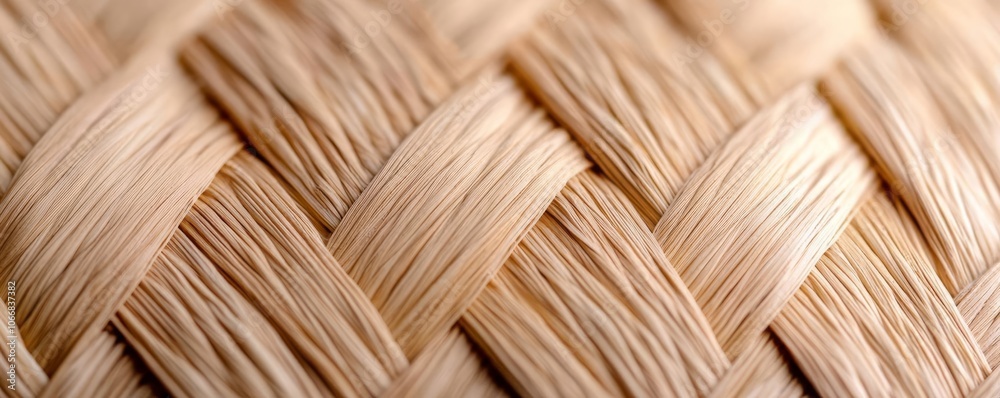 Detailed close-up of straw basket weave, natural textures Detailed close-up of straw basket weave, natural textures