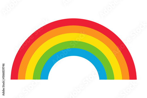 Rainbow | isolated vector illustration on white background