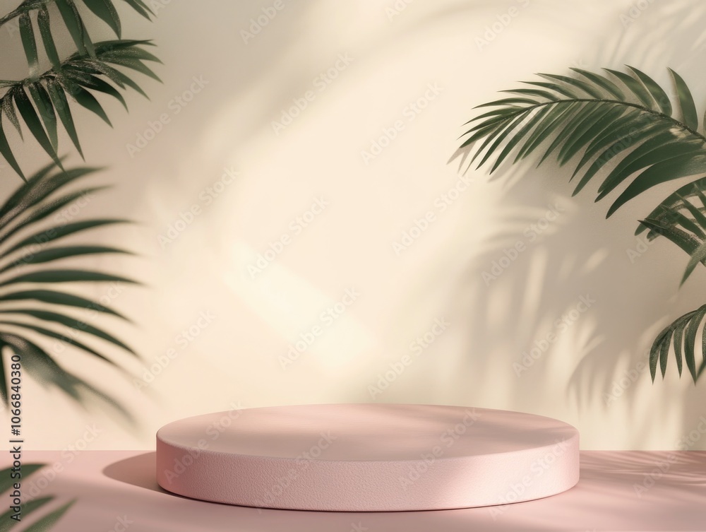 Obraz premium Pink Oval Table Top