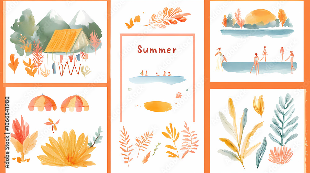 Set of summer Set of summer