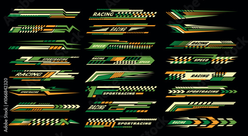 racing stripes. sport car vinyl designs templates