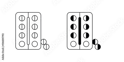 tablet set icon with white background vector stock illustration