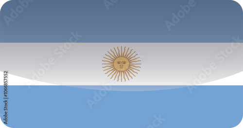 National flag of Argentina.Vector illustration