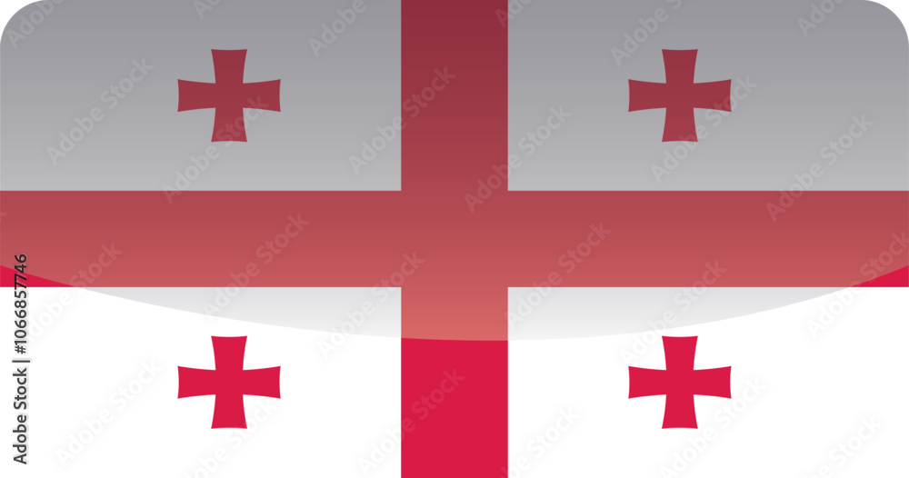 National flag of Georgia.Vector illustration National flag of Georgia.Vector illustration
