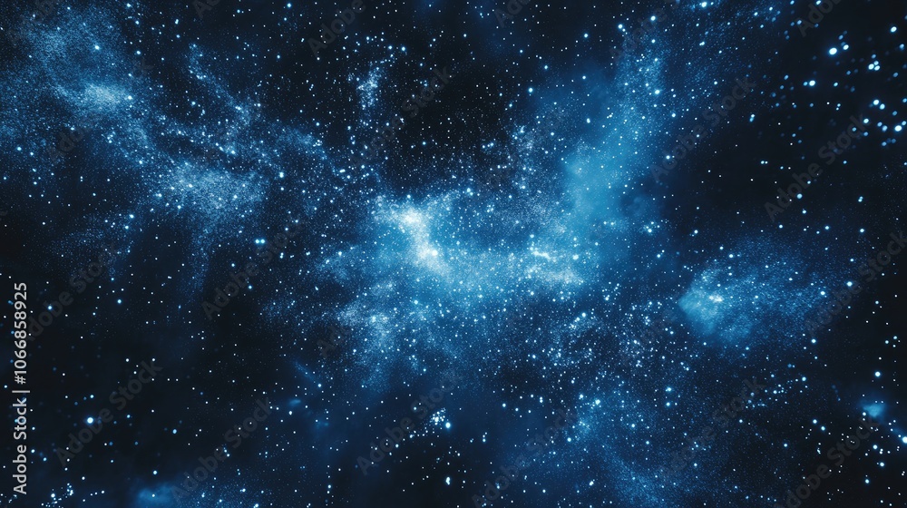 Brilliant fireworks illuminate a deep blue starry evening sky Perfect for celebrations and creative projects with ample space for design and text Brilliant fireworks illuminate a deep blue starry evening sky Perfect for celebrations and creative projects with ample space for design and text