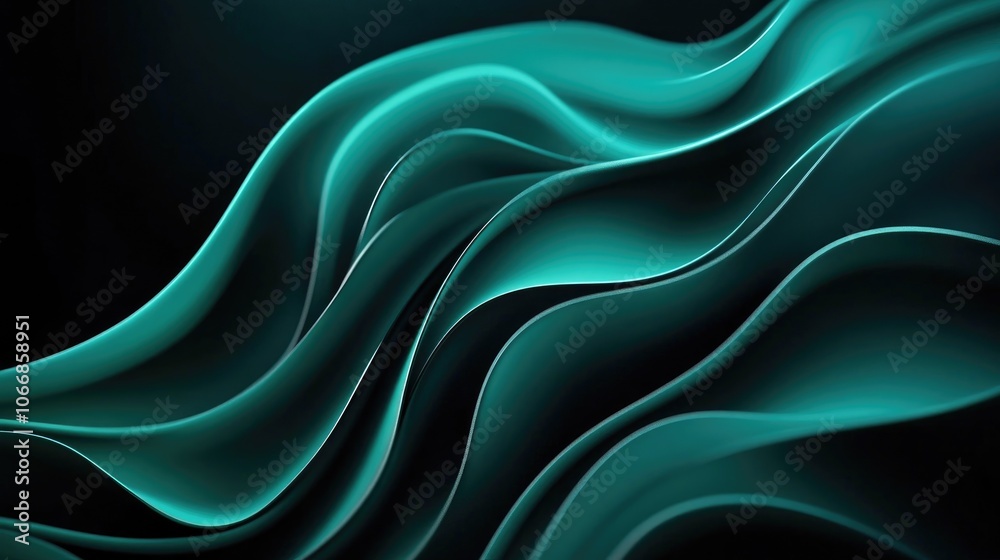 Bold black backdrop adorned with a jade gradient design Bold black backdrop adorned with a jade gradient design
