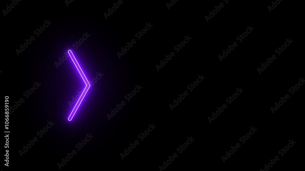 neon glowing arrows. Arrow direction sign animation. neon glowing arrows. Arrow direction sign animation.