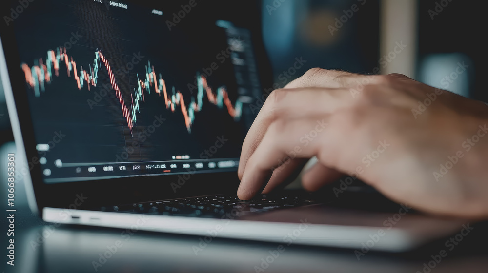Fototapeta premium Economic Analysis with Charts and Graphs