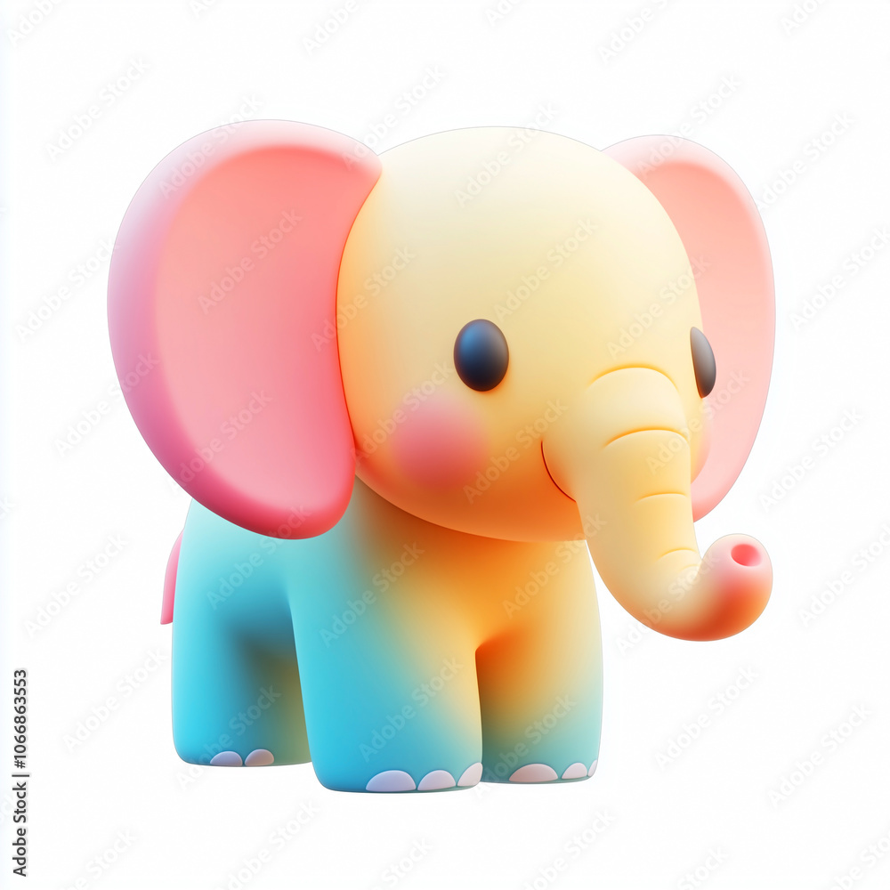 Elephant on a white background Elephant on a white background