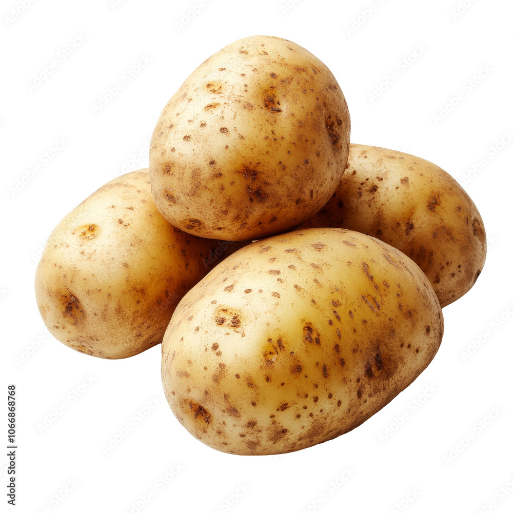 Freshly harvested earthy potatoes Freshly harvested earthy potatoes