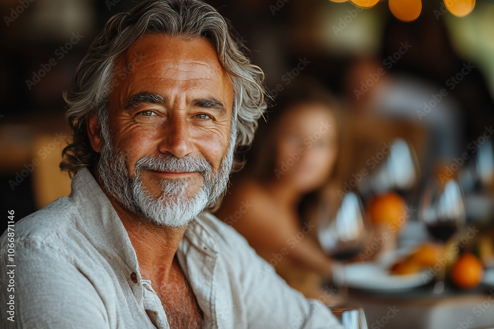 Generative AI portrait of happy big family Thanksgiving dinner table surrounded by multigenerational relatives at cozy home Generative AI portrait of happy big family Thanksgiving dinner table surrounded by multigenerational relatives at cozy home