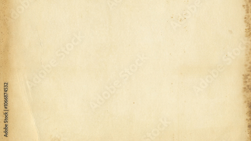 Retro brown photo paper texture. Old antique sheet stained paper background. 