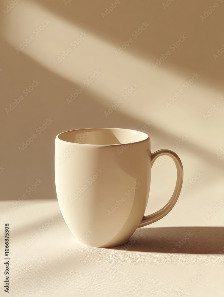 a ceramic coffee mug