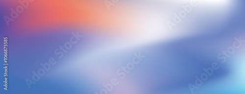 Abstract background with a smooth gradient background in blue and red. The background features a soft, blurred texture in blue tones. Minimal abstract blur gradient vector background