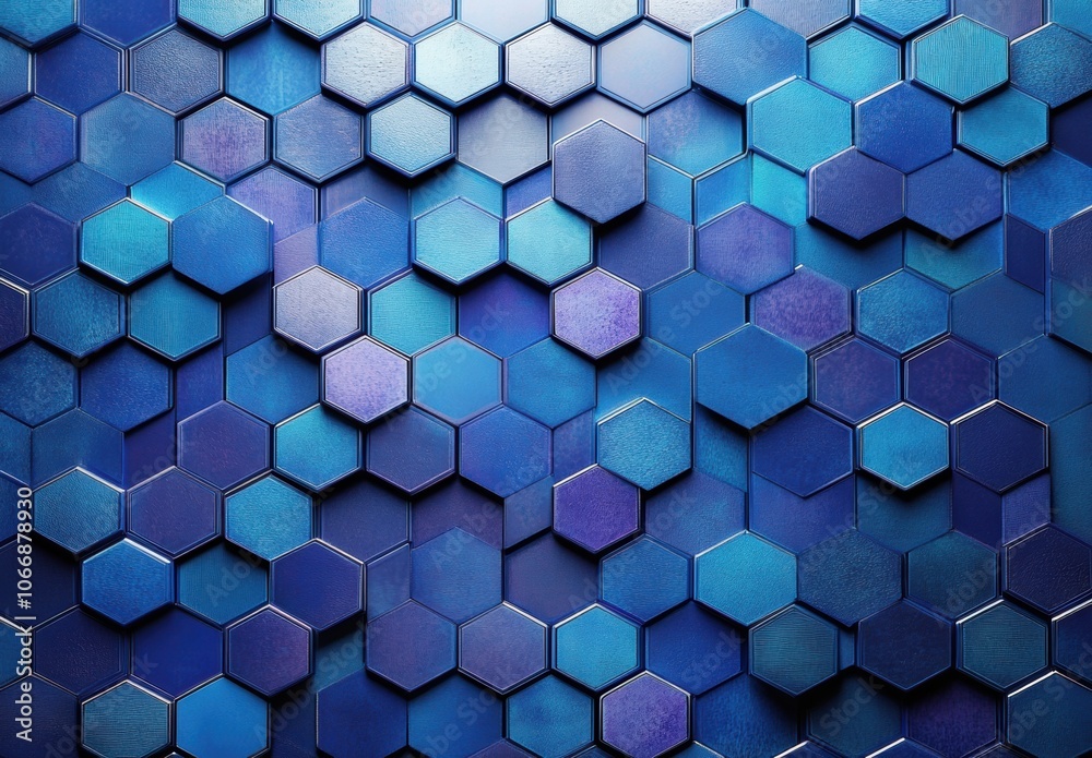Blue Hexagon Pattern. Blue Hexagon Pattern.