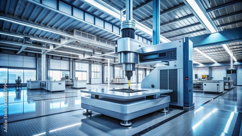 High-Precision 3D Coordinate Measuring Machine for Quality Control of CNC Machined Parts in Manufacturing Environment, Showcasing Advanced Measurement Technology and Workflow Efficiency