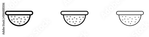 Sieve icon in stroke line.