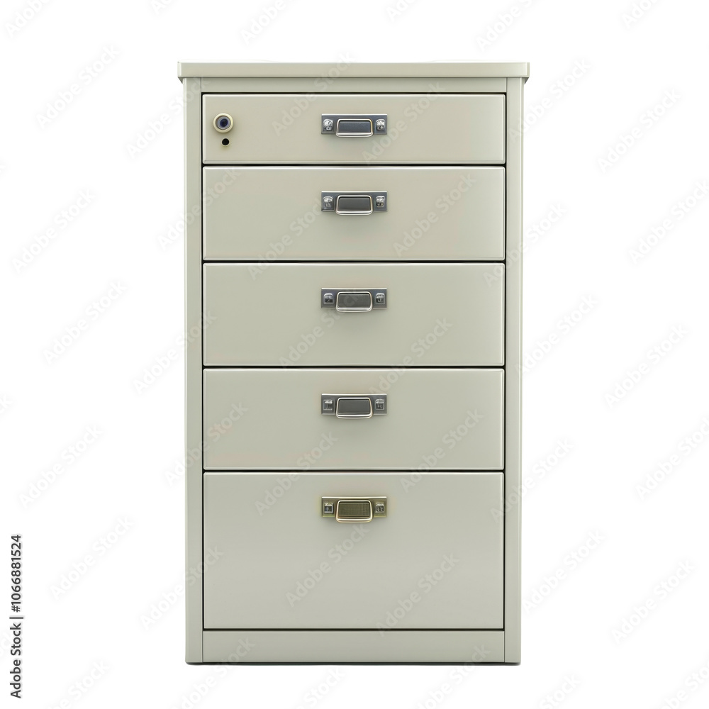 Blue Metal Filing Cabinet with Symbols Blue Metal Filing Cabinet with Symbols
