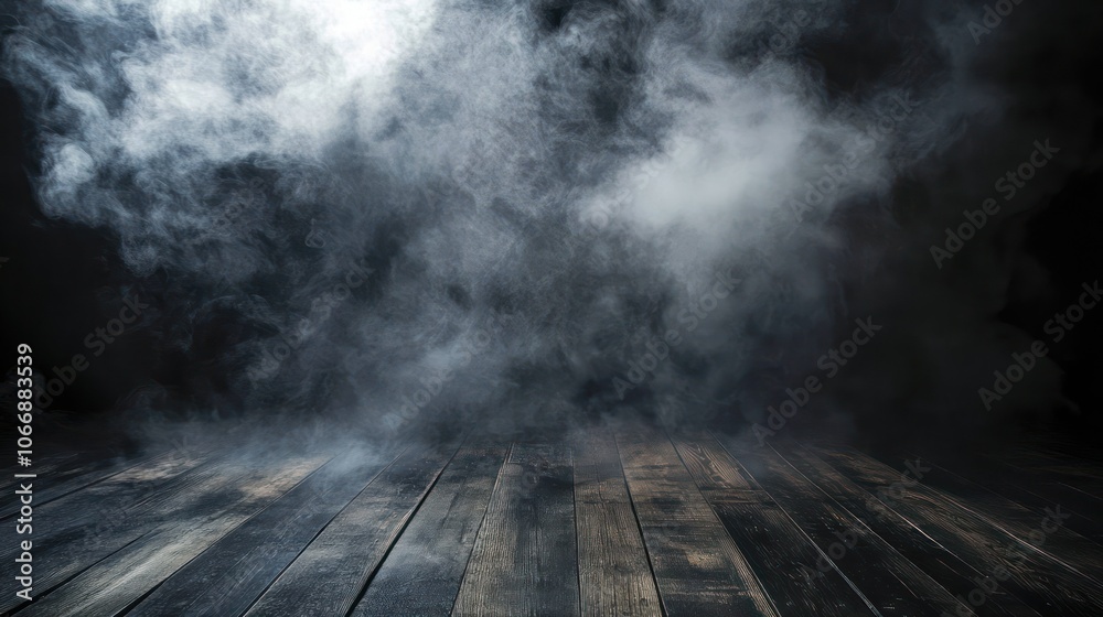 Dark Background Black Friday Banner: A smoky dark background featuring an empty wooden floor, perfect for highlighting Black Friday sales in a dramatic style. Dark Background Black Friday Banner: A smoky dark background featuring an empty wooden floor, perfect for highlighting Black Friday sales in a dramatic style.