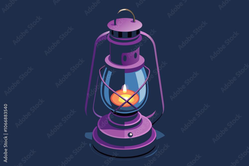 a Antique kerosene lamp high-resolution vector illustration a Antique kerosene lamp high-resolution vector illustration