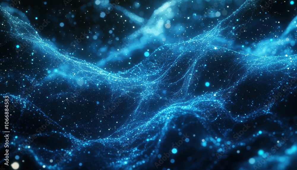 Blue Particle Waves. Blue Particle Waves.