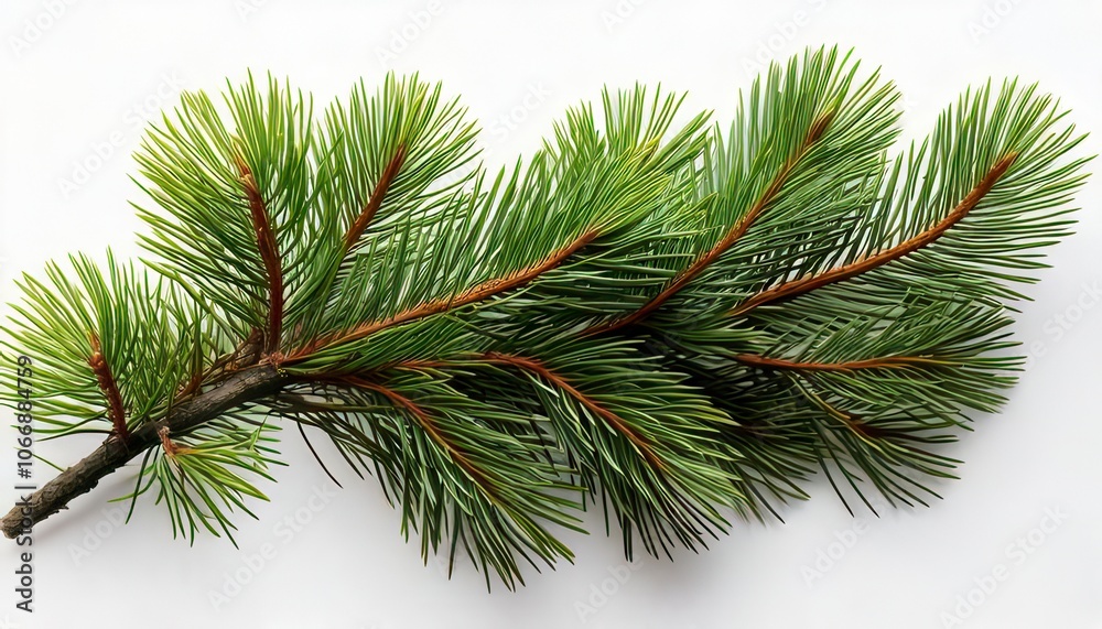 Obraz premium Fir branch isolated. Generated image