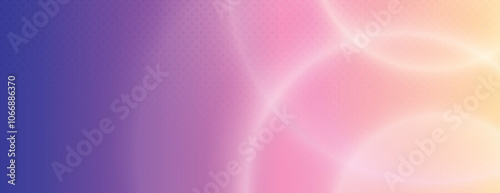 Gradient background with smooth blend of purple and pink. The background features soft, circular patterns and a dotted texture. Abstract circular gradient background, halftone dotted texture vector