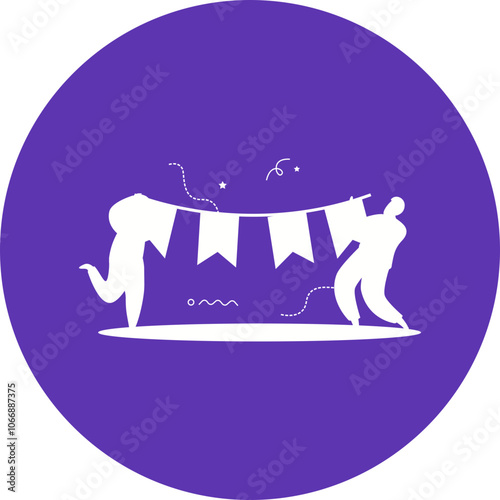 Happy birthday single vector icon