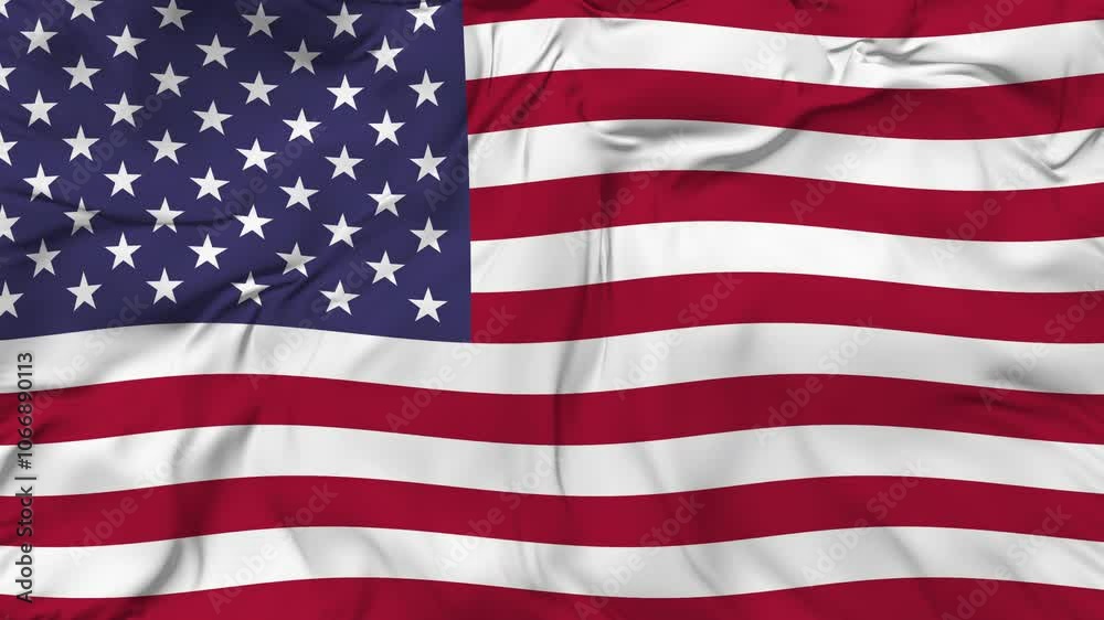 Us 3d flag seamless loop animation. 4k resolution Us 3d flag seamless loop animation. 4k resolution