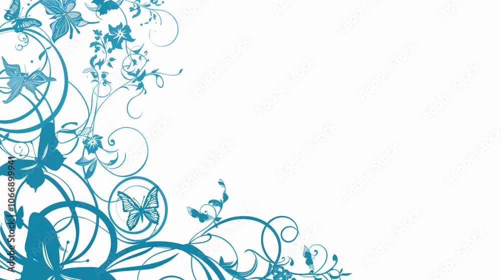 Light blue hand drawn border background presents a serene and artistic view. A charming display of soft color and creativity Light blue hand drawn border background presents a serene and artistic view. A charming display of soft color and creativity