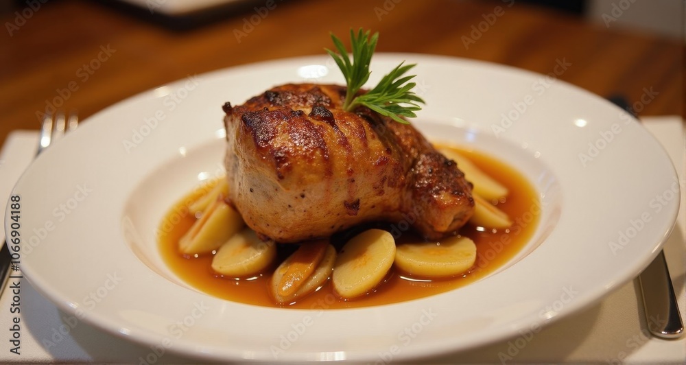 Succulent roast chicken with potatoes Succulent roast chicken with potatoes