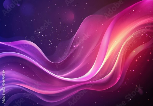 Abstract Purple Waves.