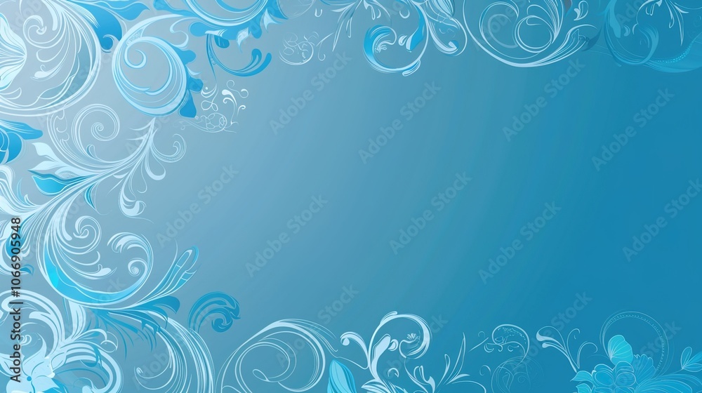 Light blue hand drawn border background presents a serene and artistic view. A charming display of soft color and creativity Light blue hand drawn border background presents a serene and artistic view. A charming display of soft color and creativity